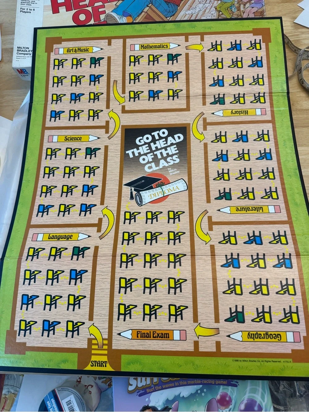 Go To The Head of the Class Deluxe Edition Board Game -complete excellent